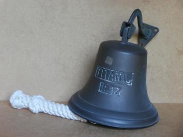 Antieke scheepsbel Titanic 1912 klokken scheeps bel barbel beschikbaar voor biedingen