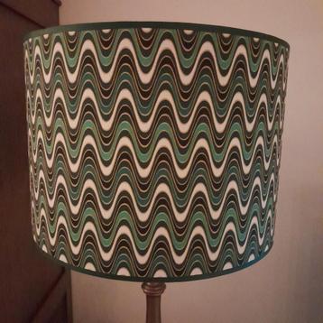 Handgemaakte lampenkappen retro vintage stijl groen blauw beschikbaar voor biedingen