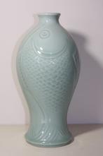 Grote Chinese Celadon Koi karper vaas, Antiek en Kunst, Ophalen
