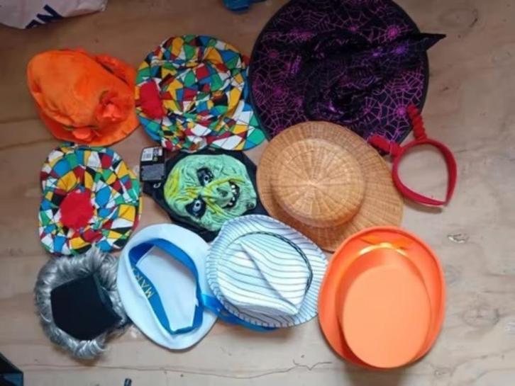 22 hoeden - hoed pruik haar hawai slinger 1 pluto pet, Kleding | Dames, Carnavalskleding en Feestkleding, Gedragen, Accessoires
