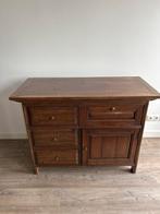 Houten dressoir met lades en deuren, Ophalen, Gebruikt, 100 tot 150 cm, Met lade(s)