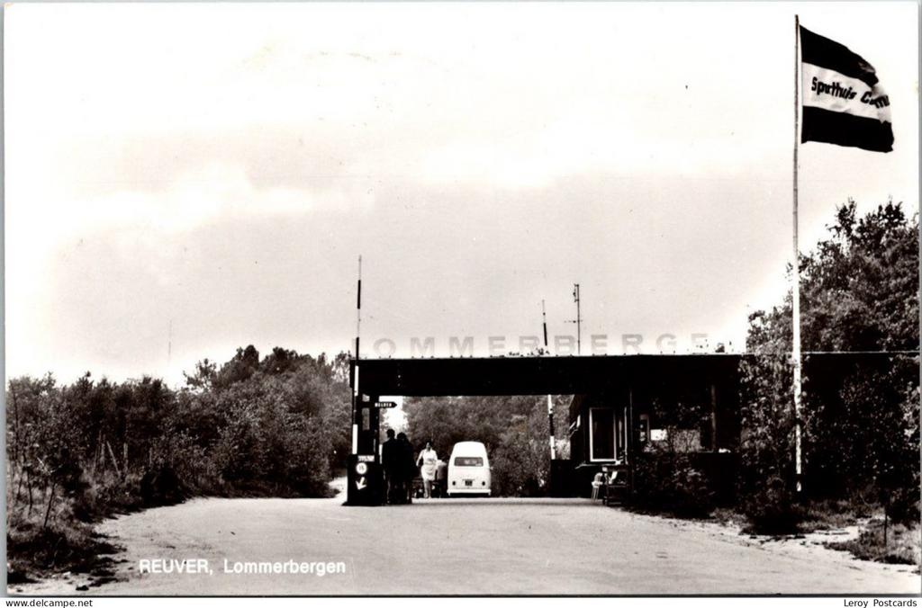 Reuver, Camping 'Lommerbergen' 1970 (LB), Ophalen of Verzenden, 1960 tot 1980, Gelopen, Limburg