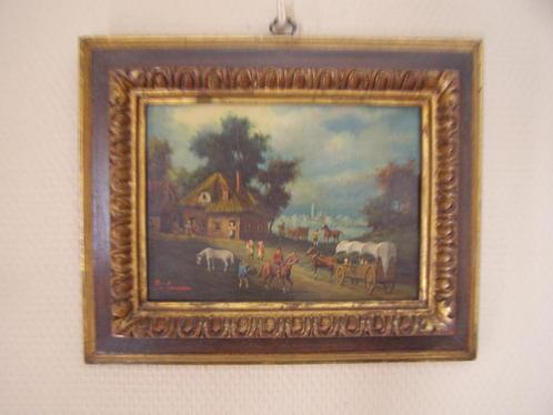 P. v. Goessen schilderij op hout, Antiek en Kunst, Kunst | Schilderijen | Klassiek, Ophalen