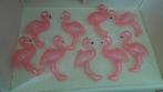 9 flamingo s, Ophalen of Verzenden, Gebruikt, Vogel, Beeldje of Figuurtje