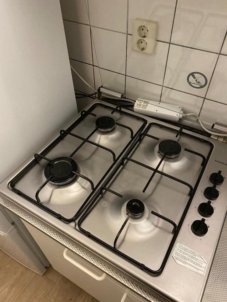 Gaskookplaat Siemens, Witgoed en Apparatuur, Kookplaten, Gebruikt, Vrijstaand, Gas, 4 kookzones, Energieklasse A of zuiniger, Ophalen