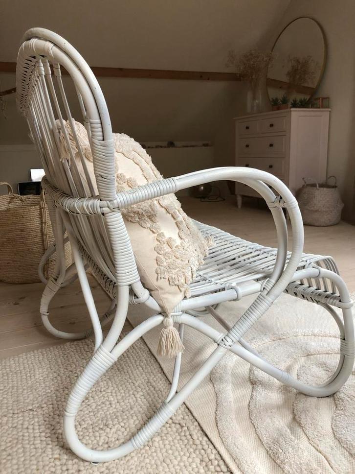 Vintage Rotan 2-zits Bank, Huis en Inrichting, Fauteuils, Zo goed als nieuw, Riet of Rotan, 100 tot 125 cm, 75 tot 100 cm, Ophalen