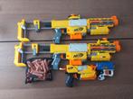 Nerf guns (4x) met accessoires & een bult pijltjes, Ophalen, Zo goed als nieuw