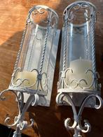 Luxe Windlichten set wit gietijzer, Ophalen, Gebruikt, Wit, Metaal