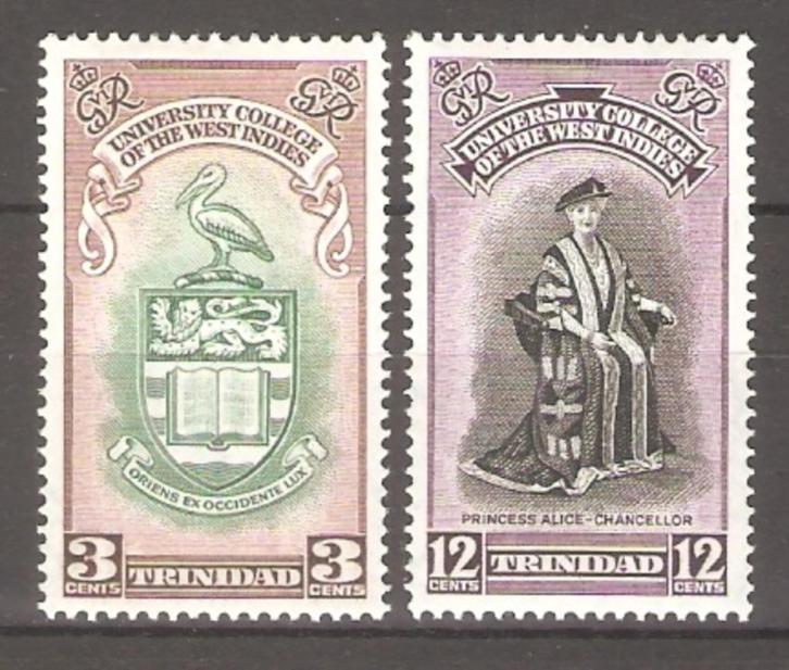 Trinidad PF+PL SG 265-266 Omnibus 1951, Postzegels en Munten, Postzegels | Amerika, Postfris, Midden-Amerika, Verzenden
