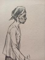 Johan Gabriëls prent Indonesië Djogja, Antiek en Kunst, Kunst | Tekeningen en Foto's, Verzenden