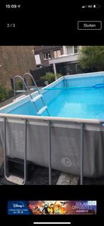 Intex zwembad. 200/400. 100 hoog, 200 tot 400 cm, Gebruikt, Rechthoekig, 80 tot 120 cm