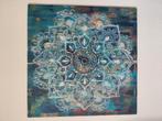 Mandala schilderij, canvas op houten plaat, Ophalen, 50 tot 75 cm, Zo goed als nieuw, Schilderij