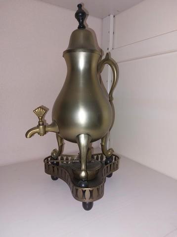 Vintage Tinnen Koffiekan met Rechaud - Nieuw! beschikbaar voor biedingen