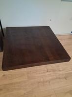 Donkerbruine Eiken Salontafel, Huis en Inrichting, Tafels | Salontafels, Ophalen, Gebruikt, 100 tot 150 cm, 50 tot 100 cm