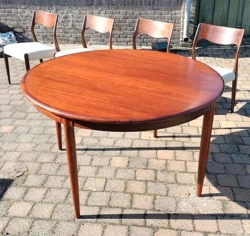Niels Otto Möller vintage teak houten eettafel pallisander, Huis en Inrichting, Tafels | Eettafels, Zo goed als nieuw, 100 tot 150 cm