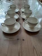 WEDGWOOD EDME - 6  KOP EN SCHOTELS, Ophalen of Verzenden, Zo goed als nieuw, Wedgwood, Kop(pen) en/of Schotel(s)