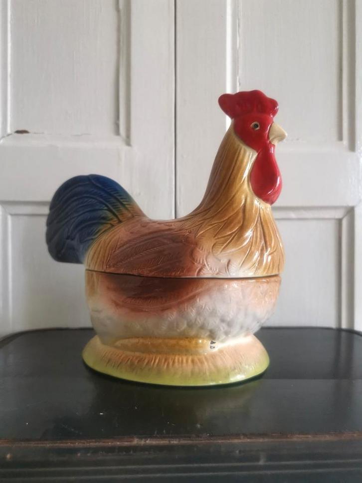 Michel Caugant paté terrine haan, Antiek en Kunst, Antiek | Keramiek en Aardewerk, Ophalen of Verzenden