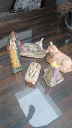 Antieke Kerstgroep Geglazuurd Porselein, Antiek en Kunst, Antiek | Religie, Ophalen