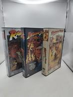 Indiana Jones vhs trilogy, Vanaf 12 jaar, Ophalen of Verzenden, Gebruikt, Actie en Avontuur
