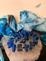 Lapis lazuli hanger zilver beschermt intuïtie  eyecatcher, Sieraden, Tassen en Uiterlijk, Kettingen, Blauw, Nieuw, Ophalen of Verzenden