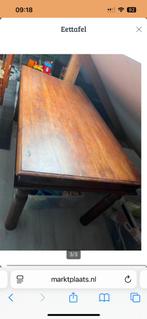 Eettafel, Huis en Inrichting, Tafels | Eettafels, Ophalen, Gebruikt, 50 tot 100 cm, Vijf personen of meer