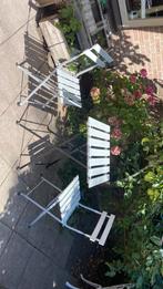 Tuin zitje setje tuinsetje bistro setje tafel stoelen balkon, Zo goed als nieuw, Tuinset, Hout, Eettafel