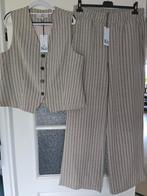 Nieuw &co woman andcowoman and cowoman xl pak krijtstreep, Ophalen of Verzenden, Nieuw, Maat 46/48 (XL) of groter, Beige