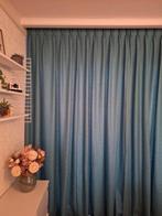 overgordijnen. karwei (vincent / turquoise) h:258   b:270, Huis en Inrichting, Ophalen of Verzenden, Gebruikt, 200 cm of meer