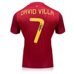 David Villa Gesigneerd Spanje 2020 Voetbalshirt, Buitenlandse clubs, Shirt, Nieuw, Ophalen of Verzenden