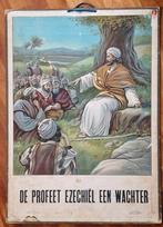 Schoolplaat "De profeet Ezechiël een wachter", Antiek en Kunst, Ophalen, Geschiedenis
