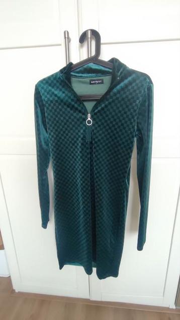 Groene tuniek/jurk met lange mouwen van Amy&Ivy in maat M beschikbaar voor biedingen