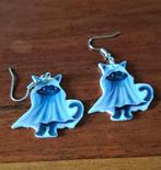 Oorbellen Halloween zwarte kat, Sieraden, Tassen en Uiterlijk, Oorbellen, Overige materialen, Hangers, Zwart, Nieuw