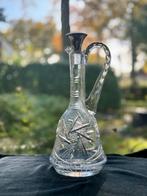 Kristallen karaf met zilveren dop 23cm, Antiek en Kunst, Antiek | Glas en Kristal, Ophalen of Verzenden