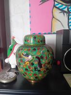 Antieke Cloisonné Gemberpot met Draken chinese, Ophalen of Verzenden