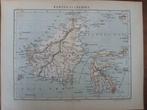 60 / Litho uit 1882 van J. Kuyper met Borneo en Celebes, Antiek en Kunst, Ophalen of Verzenden