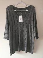 Nieuw truitje grijs 42 44, Kleding | Dames, Tops, Maat 42/44 (L), Nieuw, Ophalen of Verzenden, Lange mouw