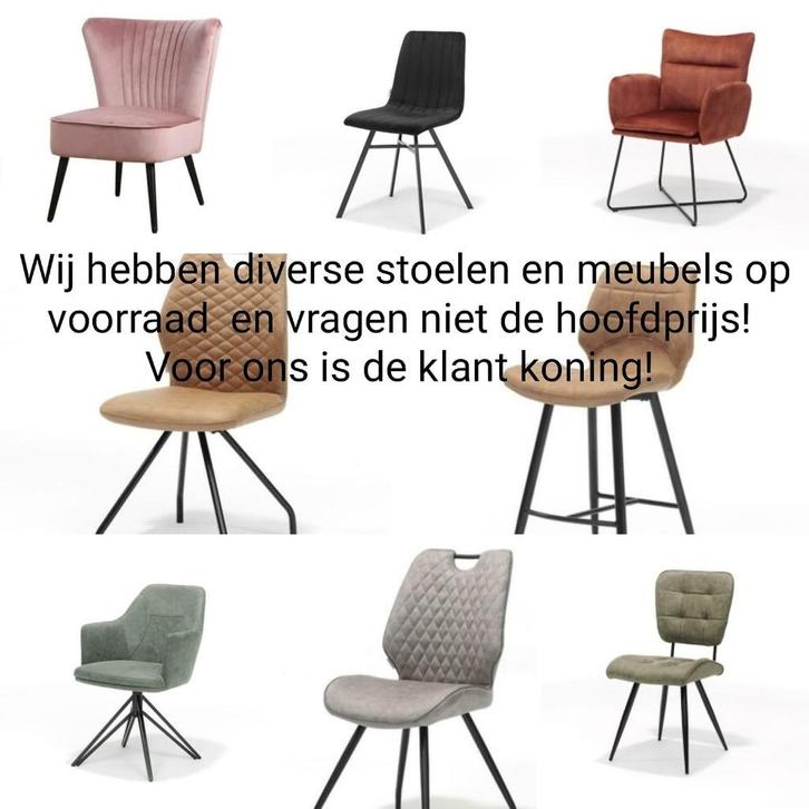 Stuntaanbieding! Nieuwste eetkamerstoelen, barkrukken, Huis en Inrichting, Stoelen, Ophalen of Verzenden