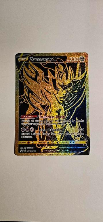 Zamazenta Gold Promo SWSH077 - Perfect! beschikbaar voor biedingen