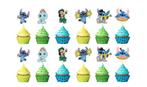 Nieuw !!   24 Lilo & Stitch cupcake prikkertjes / stekertjes, Nieuw, Versiering, Cupcakes, Ophalen of Verzenden