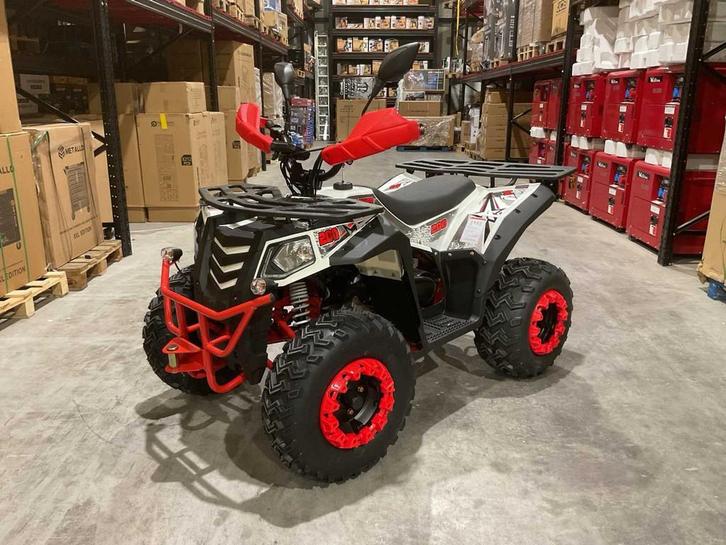 ATM T3B Commander 200cc wit Quad met kenteken wit, Motoren, Quads en Trikes