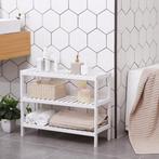 Opbergrek - Schoenenrek - Wit Bamboe - 70x25x55cm, Ophalen, Nieuw
