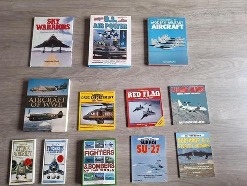 12 boeken encyclopedie gevechtsvliegtuigen, luchtmacht leger, Boeken, Oorlog en Militair, Zo goed als nieuw, Luchtmacht, Niet van toepassing