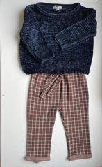 Kerst setje maat 86 - Geruit broekje & warme trui, Meisje, Zo goed als nieuw, Setje, Pocopiano