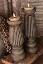 Candleholder Luxe Relief Majestic Brown XL Brynxz kandelaar, Info@jufbrocante.nl, Info@jufbrocante.nl, Nieuw, Ophalen of Verzenden