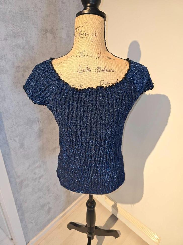 blauw shirt maat M   (k6, Kleding | Dames, T-shirts, Zo goed als nieuw, Blauw, Korte mouw, Ophalen of Verzenden