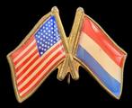 Amerikaanse en NL vlag pin, Verzenden, Nieuw, Stad of Land, Speldje of Pin