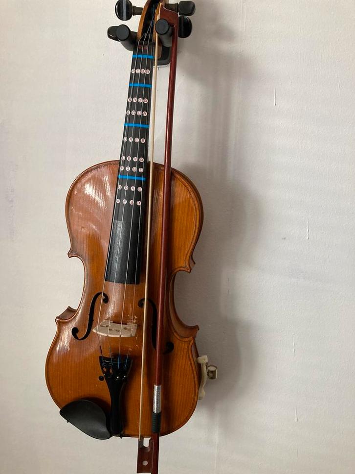 Oude Viool, Muziek en Instrumenten, Strijkinstrumenten | Violen en Altviolen, Zo goed als nieuw, Viool, 4/4-viool, Met koffer