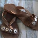 Noosa Amsterdam Leren Slippers Mt 41, Noosa Amsterdam, Bruin, Ophalen of Verzenden, Zo goed als nieuw