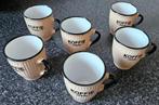 Leuke lichtbruine Senseo-bekertjes - 6 stuks, Ophalen of Verzenden, Zo goed als nieuw, Overige stijlen, Kop(pen) en/of Schotel(s)