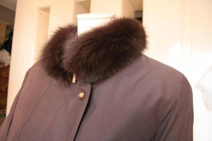 40 Marcona elegant jas gewatteerd afneembaar echt nerts, Kleding | Dames, Jassen | Winter, Nieuw, Maat 38/40 (M), Bruin, Verzenden